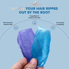 Lifestance blue wax beads designed for targeting coarse hair.