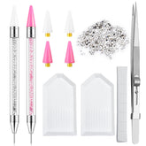 LIGHT RAIN rhinestone picker pen dual-head for precise nail art decoration