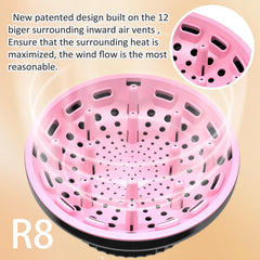 LIGOLIG diffuser close-up shows mesh vents for gentle airflow.