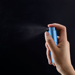 Lil Ray 8ml portable perfume atomizer in pink, compact for on-the-go fragrance