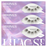 Lilac St Originals lashes on display showing 12mm clusters for natural lash look.