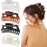 LILIEBE amber 5-5-inch claw clip secures thick hair with a glossy finish.