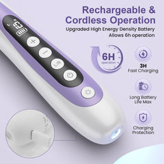 Lilonthy interchangeable heads kit for filing, buffing, and polishing.