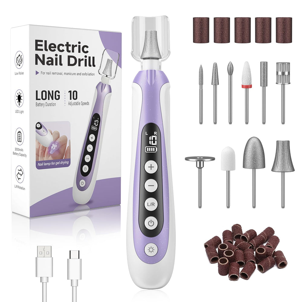 Lilonthy nail drill with LED display enables precise at-home manicures.