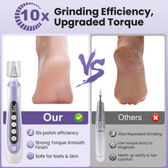 Lilonthy 10-speed cordless nail file showcased for versatile shaping.