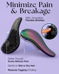 Lily England detangler for curly, thick, hair to reduce knots gently.