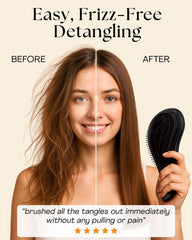 Lily England men's hairbrush with ergonomic handle for comfortable grooming