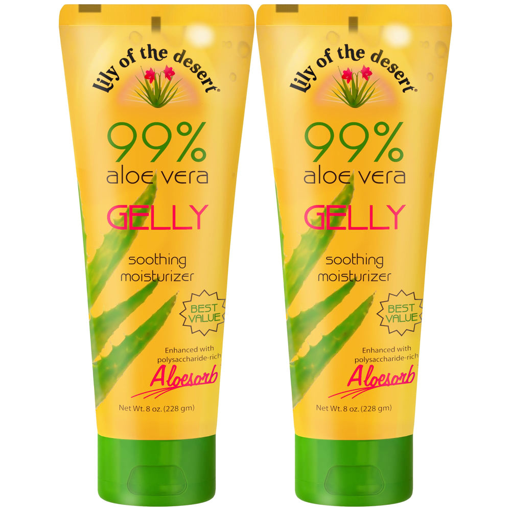 Lily Of The Desert Gelly Moisturizer, aplicación de aloe para refrescar la piel.