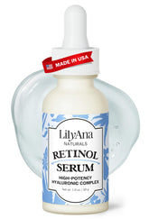 LilyAna Naturals Suero de Retinol, gotero para aplicación suave y precisa.