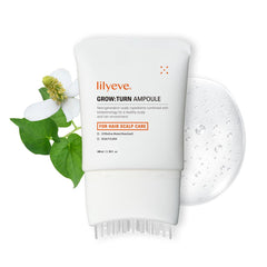 LilyEVE GROWTURN built-in brush delivers serum directly to roots for even coverage.