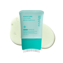 Lily Eve ScalpTurn bottle with built-in brush for mess-free scalp care