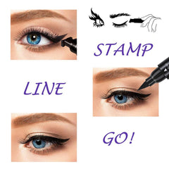 Linble aplicación del sello alado para un look sin esfuerzo.