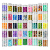 Linwulte holographic glitter mix with iridescent sparkle for resin art.