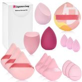 Linyumuxiang triangular puff large for full-face powder, plush and skin-friendly.