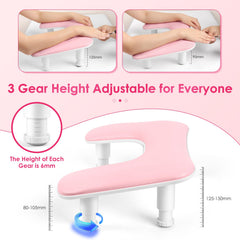 LIONVISON adjustable-height arm rest front bracket adjustment for ergonomic fit.