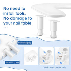 LIONVISION arm rest provides ample space for lamps and tools.