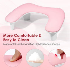 LIONVISION Pink Arm Rest Cushion with ample width for long sessions.