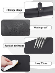 Lionvision microfiber-leather nail mat provides soft touch and easy cleaning.