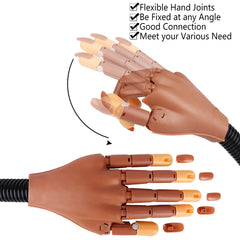 LIONVISON table clamp stand keeps the practice hand stable.