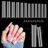 LIONVISION uñas acrílicas claras 3XL para un acabado natural y duradero.