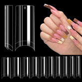 Uñas falsas LIONVISON largas y cuadradas para un acabado elegante en uñas acrílicas