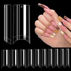 Uñas falsas LIONVISON largas y cuadradas para un acabado elegante en uñas acrílicas