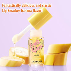 Lip Smacker Fruit Glaze Banana brillo alto y sabor auténtico.