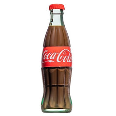 Lip Smacker Coca-Cola bottle closeup shows classic design and glossy finish.