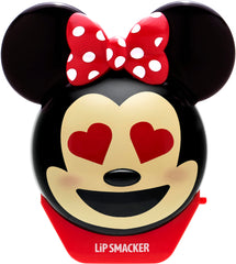 Lip Smacker Minnie Mouse emoji textura brillo, bálsamo con acabado ligero.