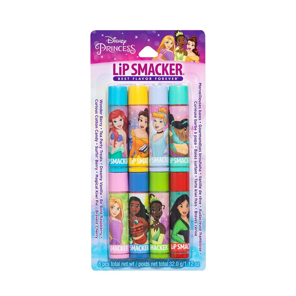 Lip Smacker Disney Princess bálsamos en conjunto, acabado claro para uso diario