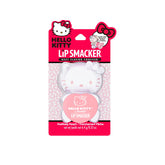 Lip Smacker Hello Kitty peach gummy balm character close-up for playful lip care.