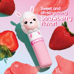 Llama character packaging close-up highlighting whimsical design and daily lip care.