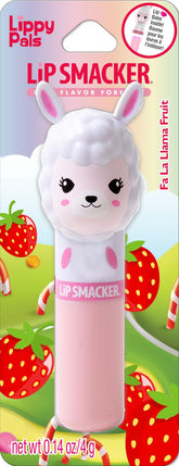 Lip Smacker Lippy Pals Llama strawberry balm twist for playful hydration.