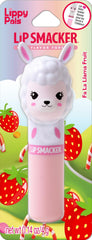 Lip Smacker Lippy Pals Llama strawberry balm twist for playful hydration.