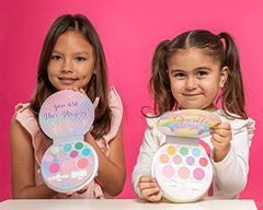 Lip Smacker Mermaid Palette eyeshadow pan swirls enable versatile looks.