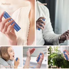 LISAPACK 8ml blue atomizer portable for purse-ready scent