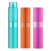 LISAPACK 8ml atomizer in cyan for lightweight travel perfume on the go