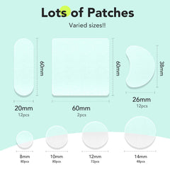 LitBear parche 10mm para espinillas, solución discreta para brotes moderados