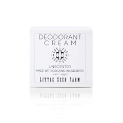 Little Seed Farm desodorante crema sin fragancia en pote, opción neutra para uso diario.
