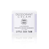 Desodorante natural Little Seed Farm en crema de lavanda para uso diario.