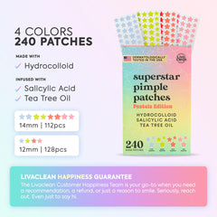 Parche hidrocoloide de LivaClean absorbe impurezas y aceites