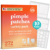 Parche hidrocoloide LivaClean varidad XL en empaque compacto, ideal para emergencias de acné.