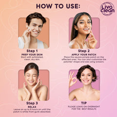 parche grande livaclean para acne frente: cómodo en la zona T.