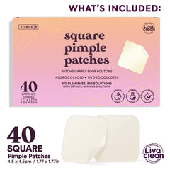 parche grande livaclean para acne nariz: adherencia estable incluso piel grasa.