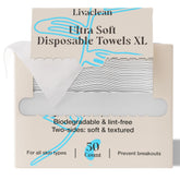 LivaClean, toallas faciales desechables biodegradables, limpieza suave y responsable