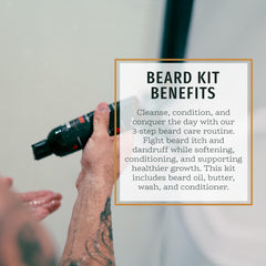 Live Bearded beard oil bottle with dropper for shine and softness.