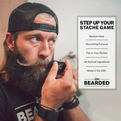 Live Bearded Mustache Wax Stick travel-size on-the-go, easy daily grooming.