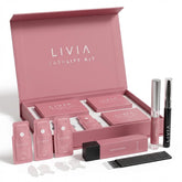 LIVIA Lash Lift Kit lifting lotion close-up showing professional-grade lash lift for at-home use