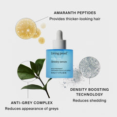 Living Proof Density Serum science visual hints at root-strength and density benefits