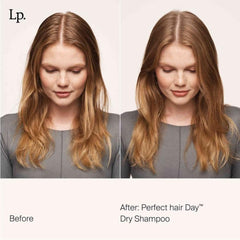 Close-up of absorbing powder from Living Proof Dry Shampoo.